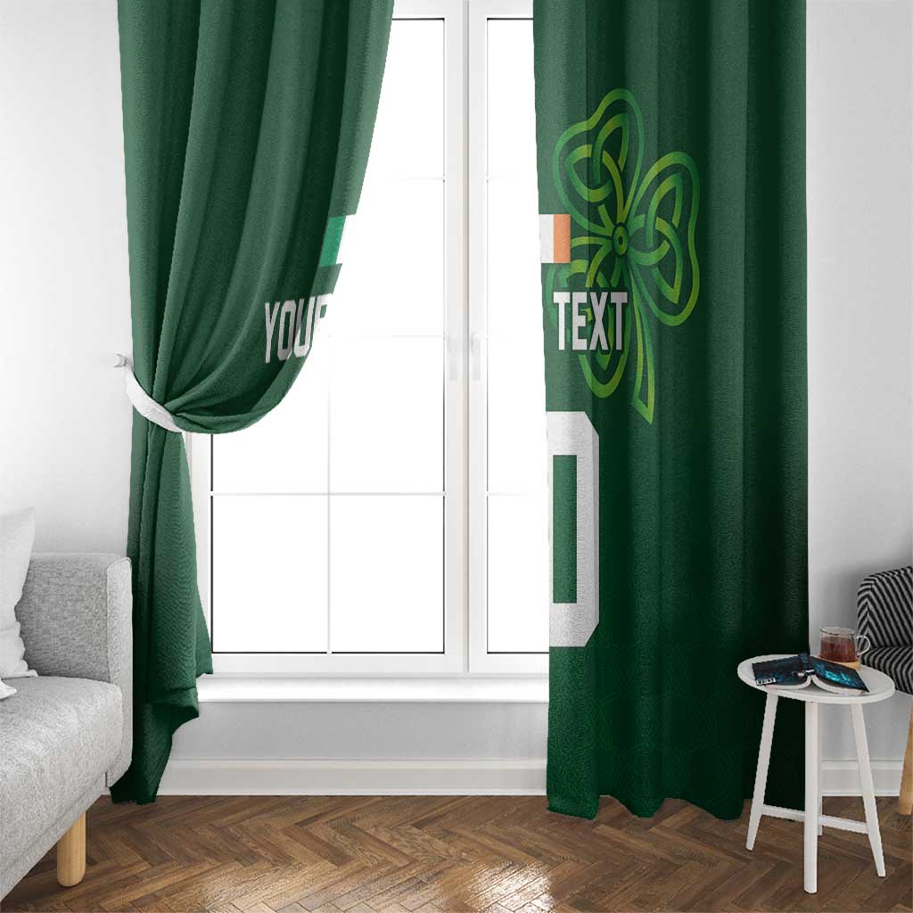 Custom Ireland Rugby-Celtic Shamrocks Window Curtain