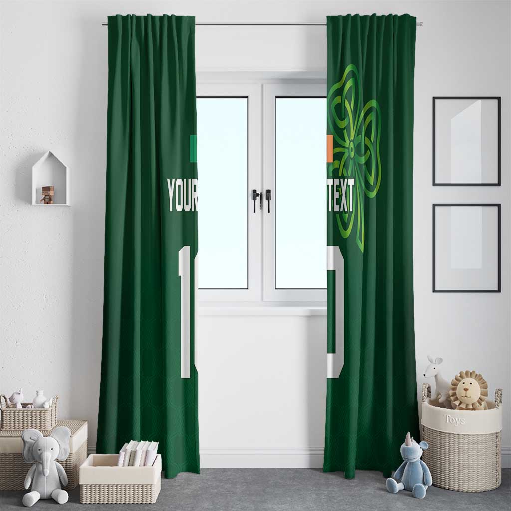 Custom Ireland Rugby-Celtic Shamrocks Window Curtain