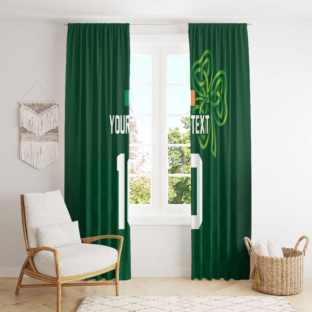 Custom Ireland Rugby-Celtic Shamrocks Window Curtain