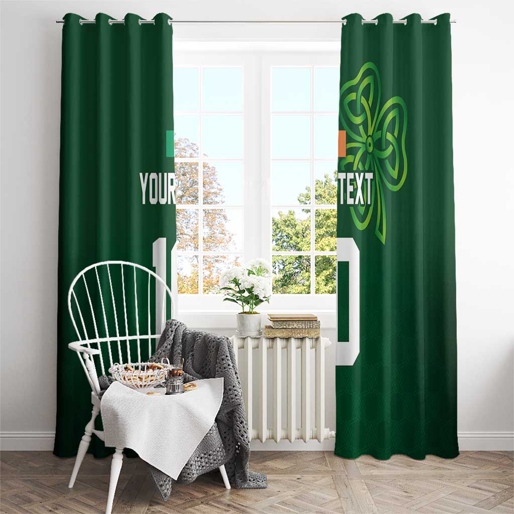 Custom Ireland Rugby-Celtic Shamrocks Window Curtain