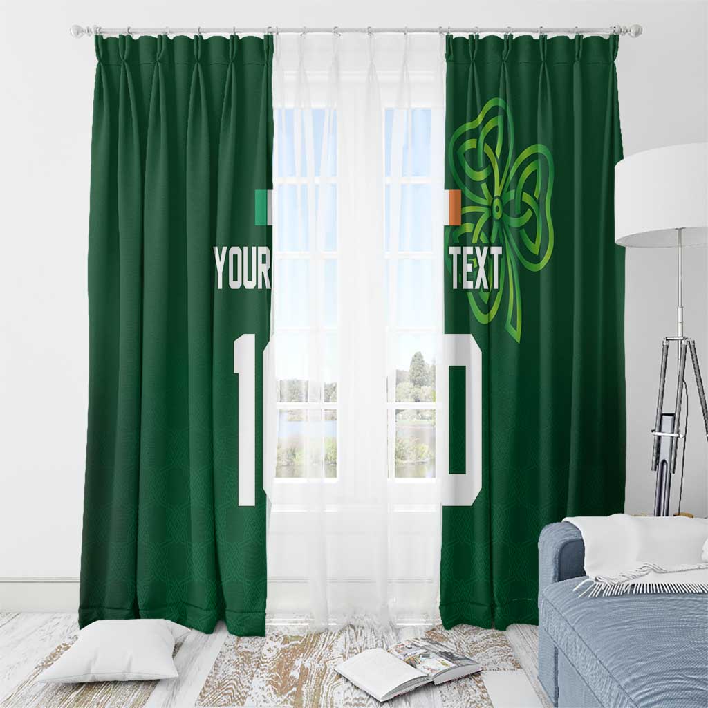 Custom Ireland Rugby-Celtic Shamrocks Window Curtain