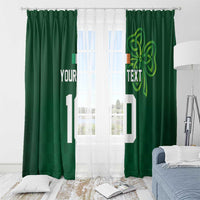 Custom Ireland Rugby-Celtic Shamrocks Window Curtain
