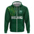 Custom Ireland Rugby-Celtic Shamrocks Zip Hoodie