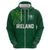 Custom Ireland Rugby-Celtic Shamrocks Zip Hoodie