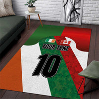 Custom Canada and Ireland Area Rug Shamrocks and Maple Leaves