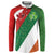 Custom Canada and Ireland Button Sweatshirt Shamrocks and Maple Leaves