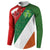 Custom Canada and Ireland Button Sweatshirt Shamrocks and Maple Leaves