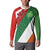 Custom Canada and Ireland Button Sweatshirt Shamrocks and Maple Leaves