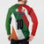 Custom Canada and Ireland Button Sweatshirt Shamrocks and Maple Leaves