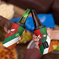 Custom Canada and Ireland 4 in 1 Can Cooler Tumbler Shamrocks and Maple Leaves