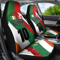 Custom Canada and Ireland Car Seat Cover Shamrocks and Maple Leaves