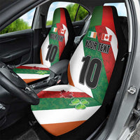 Custom Canada and Ireland Car Seat Cover Shamrocks and Maple Leaves