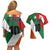 Custom Canada and Ireland Couples Matching Off Shoulder Short Dress and Hawaiian Shirt Shamrocks and Maple Leaves