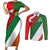 Custom Canada and Ireland Couples Matching Short Sleeve Bodycon Dress and Long Sleeve Button Shirt Shamrocks and Maple Leaves