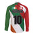 Custom Canada and Ireland Family Matching Long Sleeve Bodycon Dress and Hawaiian Shirt Shamrocks and Maple Leaves