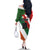 Custom Canada and Ireland Family Matching Off The Shoulder Long Sleeve Dress and Hawaiian Shirt Shamrocks and Maple Leaves