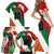Custom Canada and Ireland Family Matching Short Sleeve Bodycon Dress and Hawaiian Shirt Shamrocks and Maple Leaves