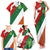 Custom Canada and Ireland Family Matching Tank Maxi Dress and Hawaiian Shirt Shamrocks and Maple Leaves
