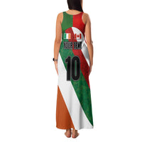 Custom Canada and Ireland Family Matching Tank Maxi Dress and Hawaiian Shirt Shamrocks and Maple Leaves