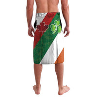 Custom Canada and Ireland Lavalava Shamrocks and Maple Leaves