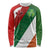 Custom Canada and Ireland Long Sleeve Shirt Shamrocks and Maple Leaves