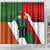 Custom Canada and Ireland Shower Curtain Shamrocks and Maple Leaves
