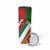 Custom Canada and Ireland Skinny Tumbler Shamrocks and Maple Leaves