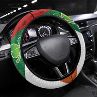 Canada and Ireland Steering Wheel Cover Shamrocks and Maple Leaves