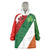 Custom Canada and Ireland Wearable Blanket Hoodie Shamrocks and Maple Leaves