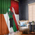 Custom Canada and Ireland Window Curtain Shamrocks and Maple Leaves