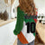 Custom Canada and Ireland Women Casual Shirt Shamrocks and Maple Leaves