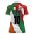 Custom Canada and Ireland Women Polo Shirt Shamrocks and Maple Leaves