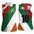 Custom Canada and Ireland Women Sleeveless Polo Shirt Shamrocks and Maple Leaves