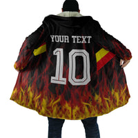 Custom Germany Football Cloak Flames Dot Patterns Sport