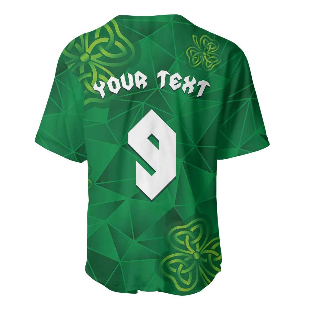 Custom Ireland Football Baseball Jersey Shamrock Celtic Geometric Sport