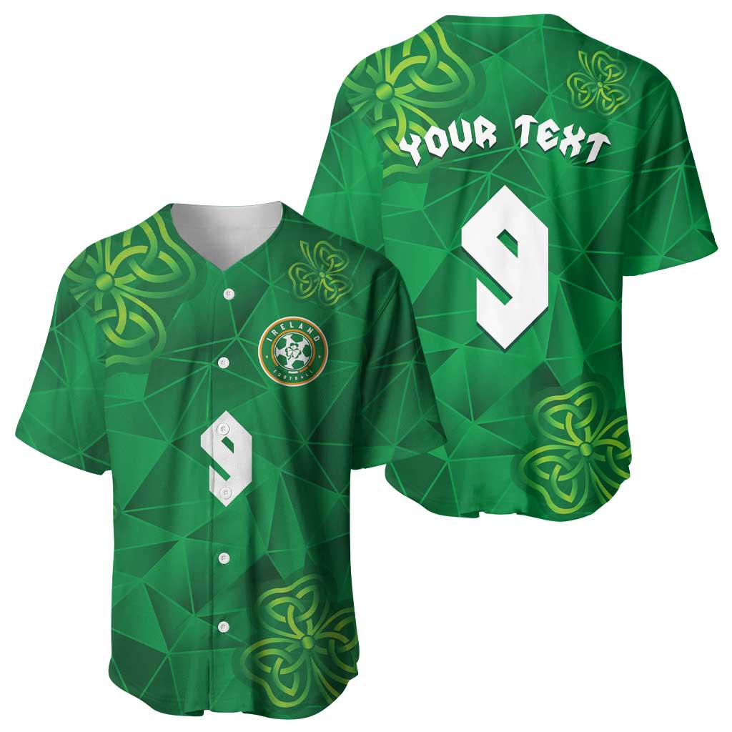 Custom Ireland Football Baseball Jersey Shamrock Celtic Geometric Sport