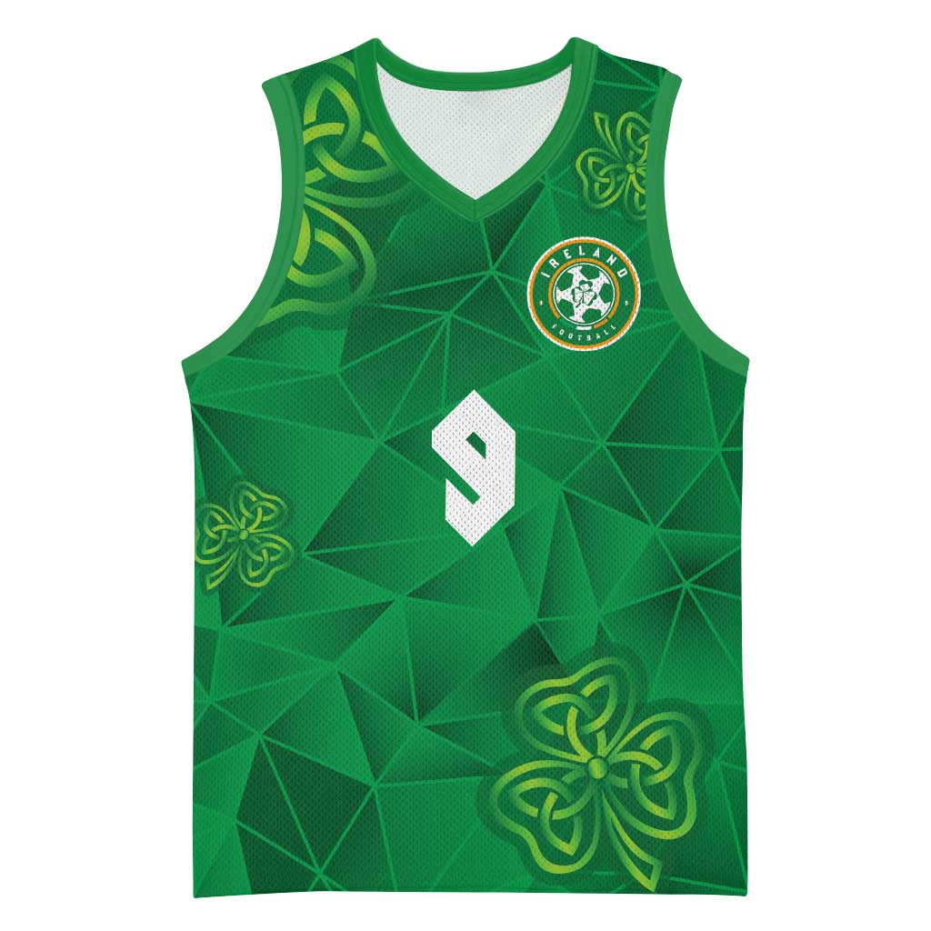 Custom Ireland Football Basketball Jersey Shamrock Celtic Geometric Sport