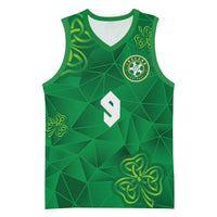 Custom Ireland Football Basketball Jersey Shamrock Celtic Geometric Sport