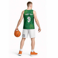 Custom Ireland Football Basketball Jersey Shamrock Celtic Geometric Sport