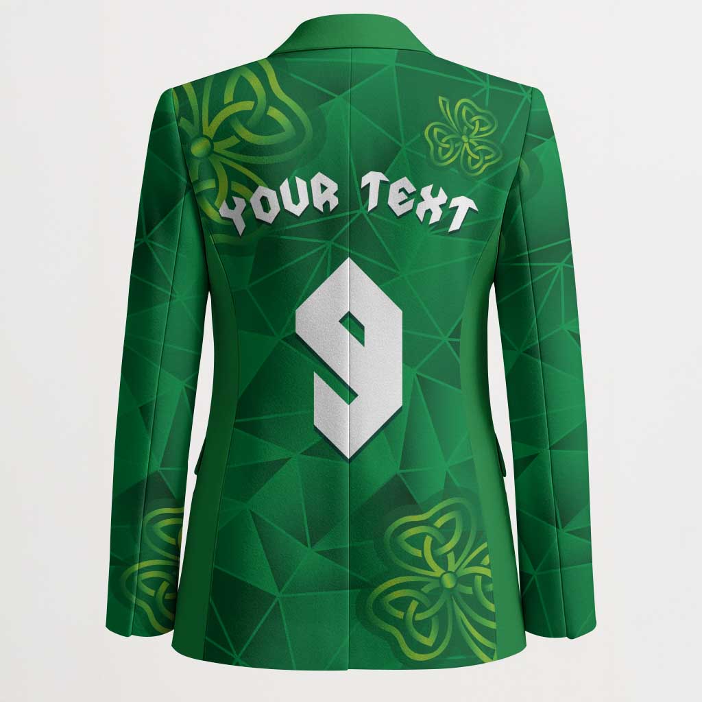 Custom Ireland Football Blazer Shamrock Celtic Geometric Sport