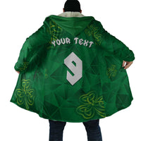 Custom Ireland Football Cloak Shamrock Celtic Geometric Sport