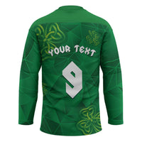 Custom Ireland Football Hockey Jersey Shamrock Celtic Geometric Sport
