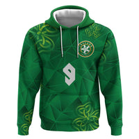 Custom Ireland Football Hoodie Shamrock Celtic Geometric Sport