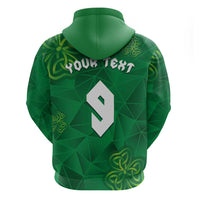 Custom Ireland Football Hoodie Shamrock Celtic Geometric Sport