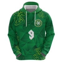 Custom Ireland Football Hoodie Shamrock Celtic Geometric Sport