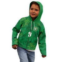 Custom Ireland Football Kid Hoodie Shamrock Celtic Geometric Sport