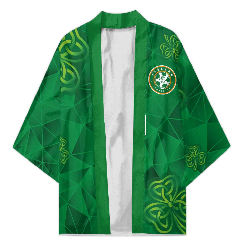 Custom Ireland Football Kimono Shamrock Celtic Geometric Sport
