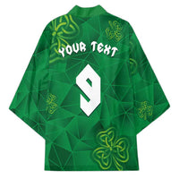 Custom Ireland Football Kimono Shamrock Celtic Geometric Sport