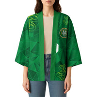 Custom Ireland Football Kimono Shamrock Celtic Geometric Sport