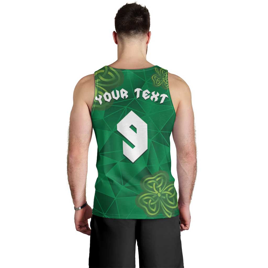 Custom Ireland Football Men Tank Top Shamrock Celtic Geometric Sport